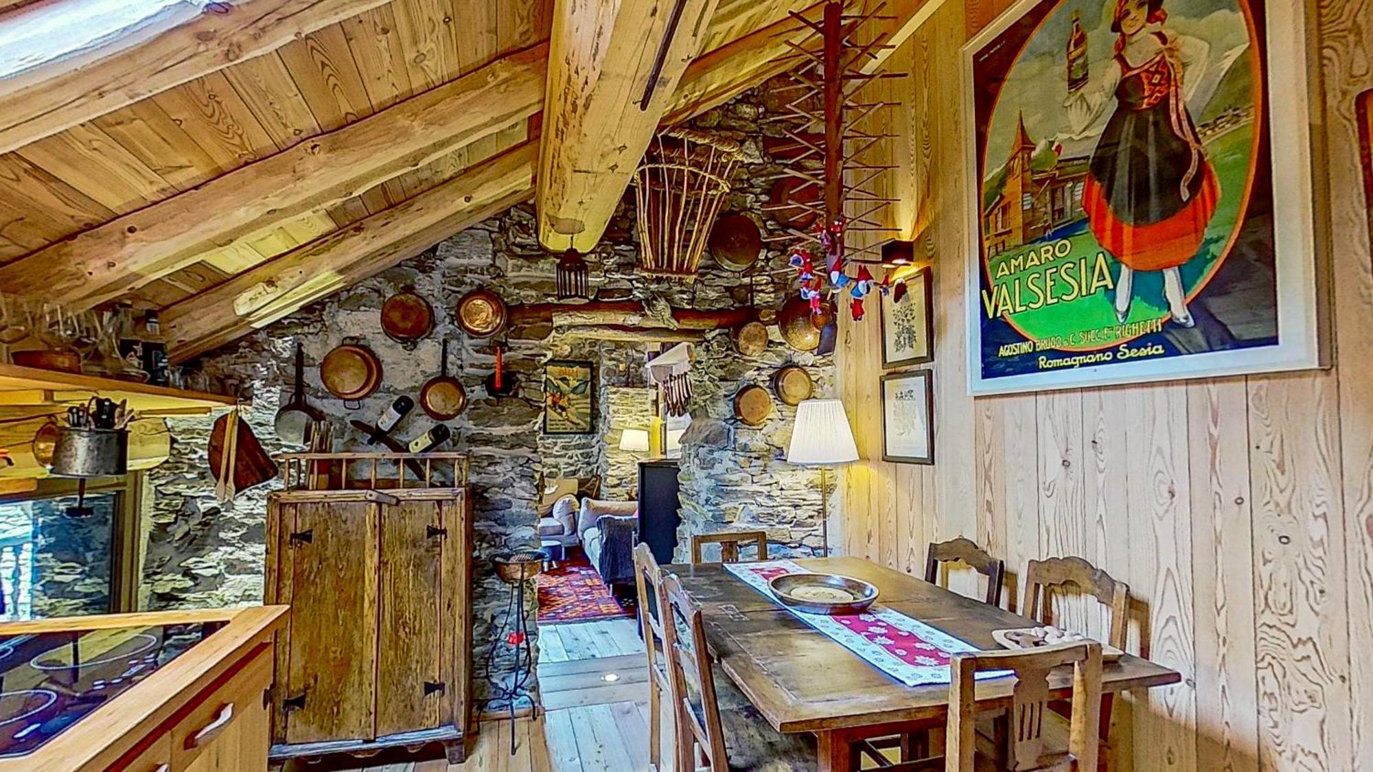 Villa Ca' Scocc, Antica Casa Di Montagna In Valsesia à Mollia Extérieur photo